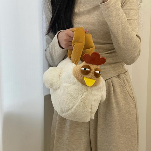 Niedliche Plüsch-Henkeltasche Karnz