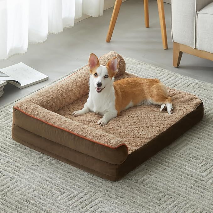 Orthopädisches Hundebett mit Unterstützung
