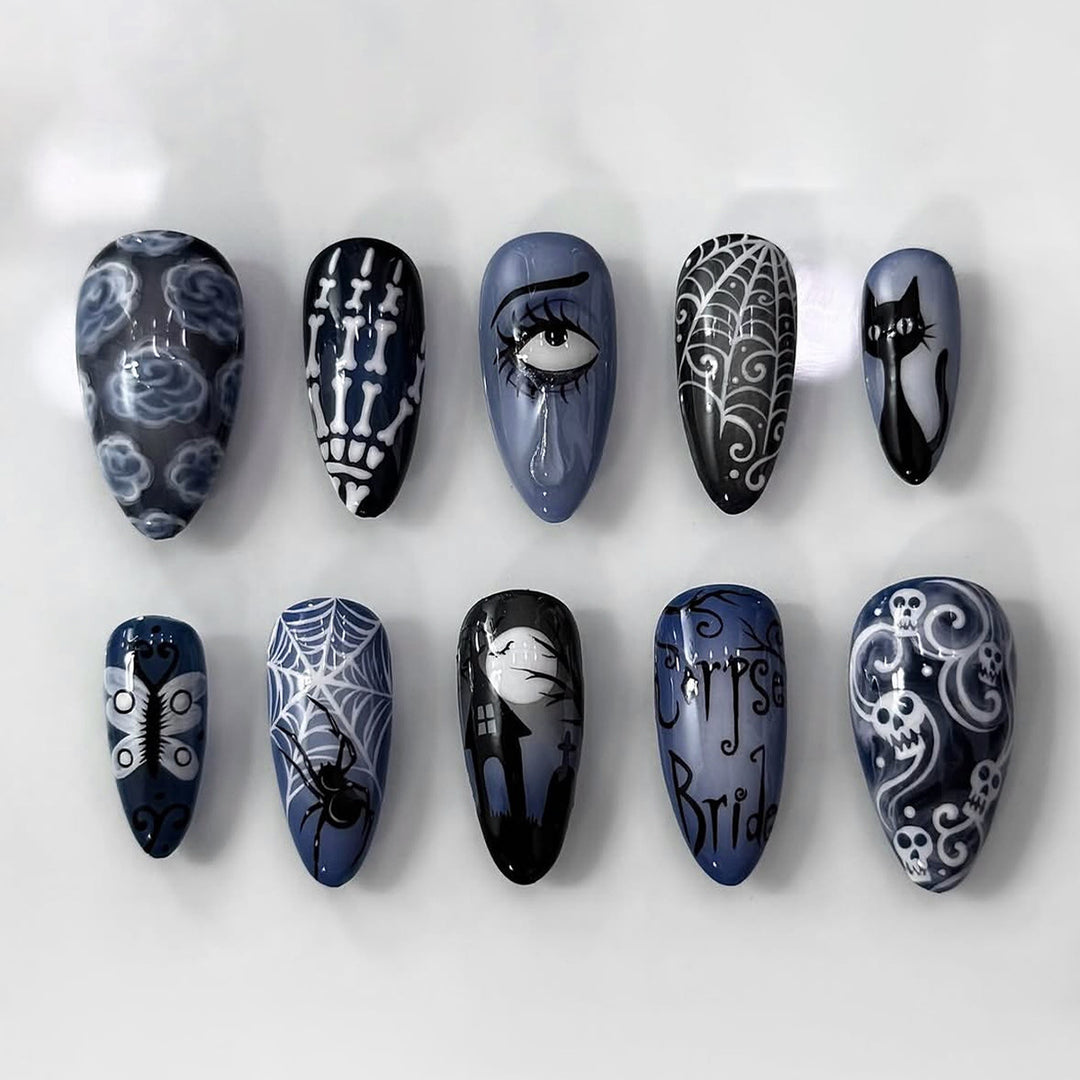 Kunstnagelset mit kreativen Motiven Karnz
