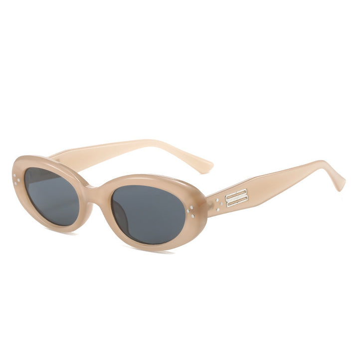 Retro-inspirierte ovale Sonnenbrille Karnz