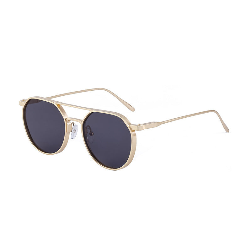 Damen modische Sonnenbrille im stilvollen runden Design Karnz