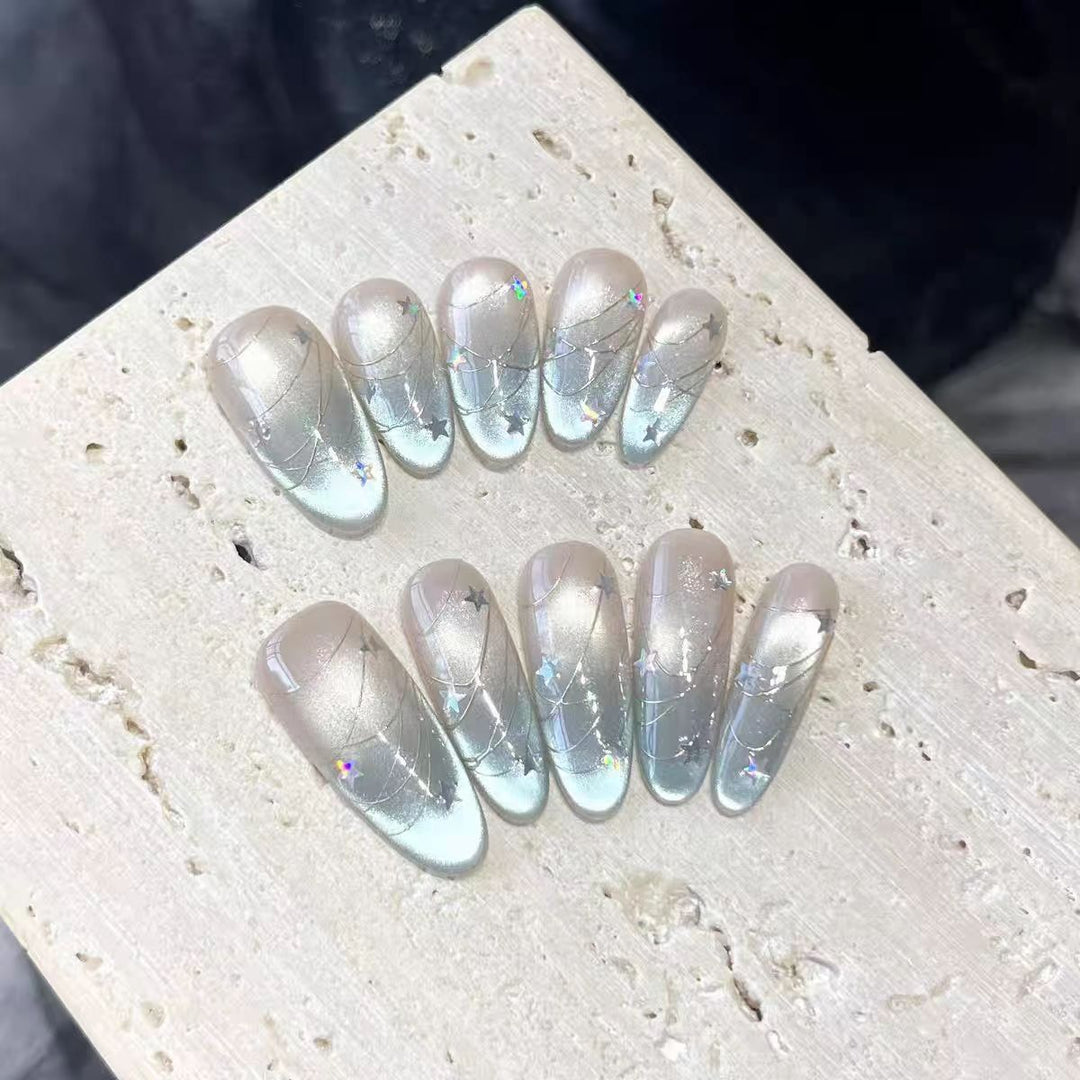 Premium Glitter Press-On Nail Tips Karnz