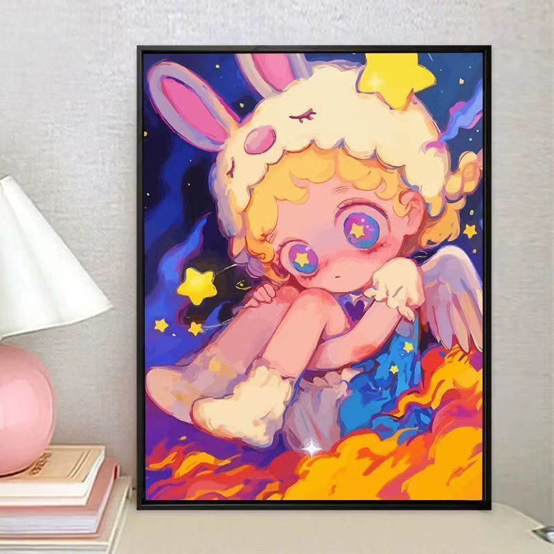 Verspielt Fantasie Charakter Leinwand Kunstdruck Karnz