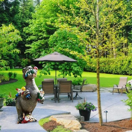 Vergnügliche Dinosaurier Gartenfigur Karnz