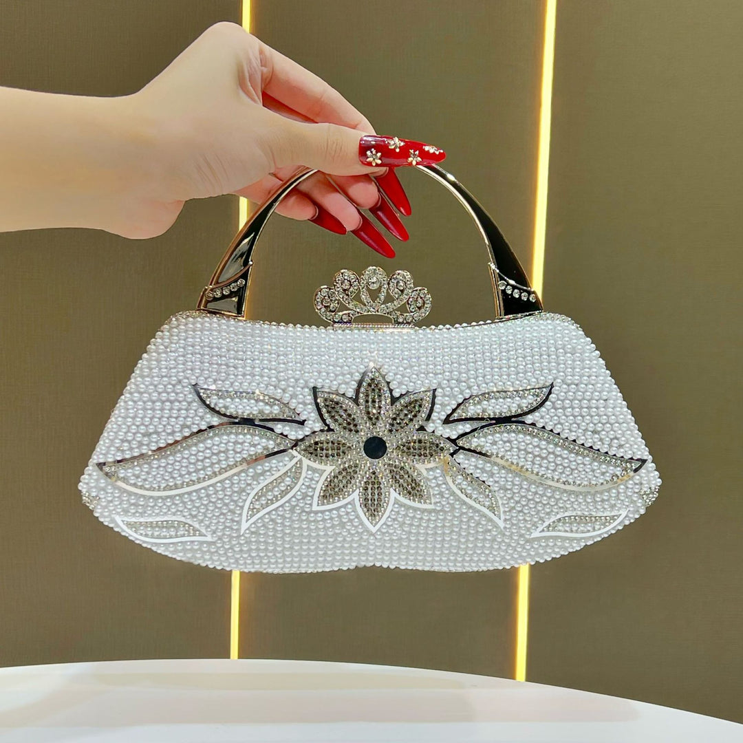 Luxuriöse Perlenabende Handtasche