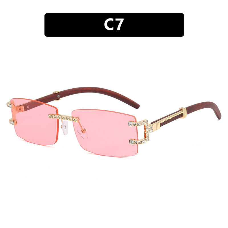 Damen exklusive Sonnenbrille im eleganten Design mit Strass-Akzenten Karnz