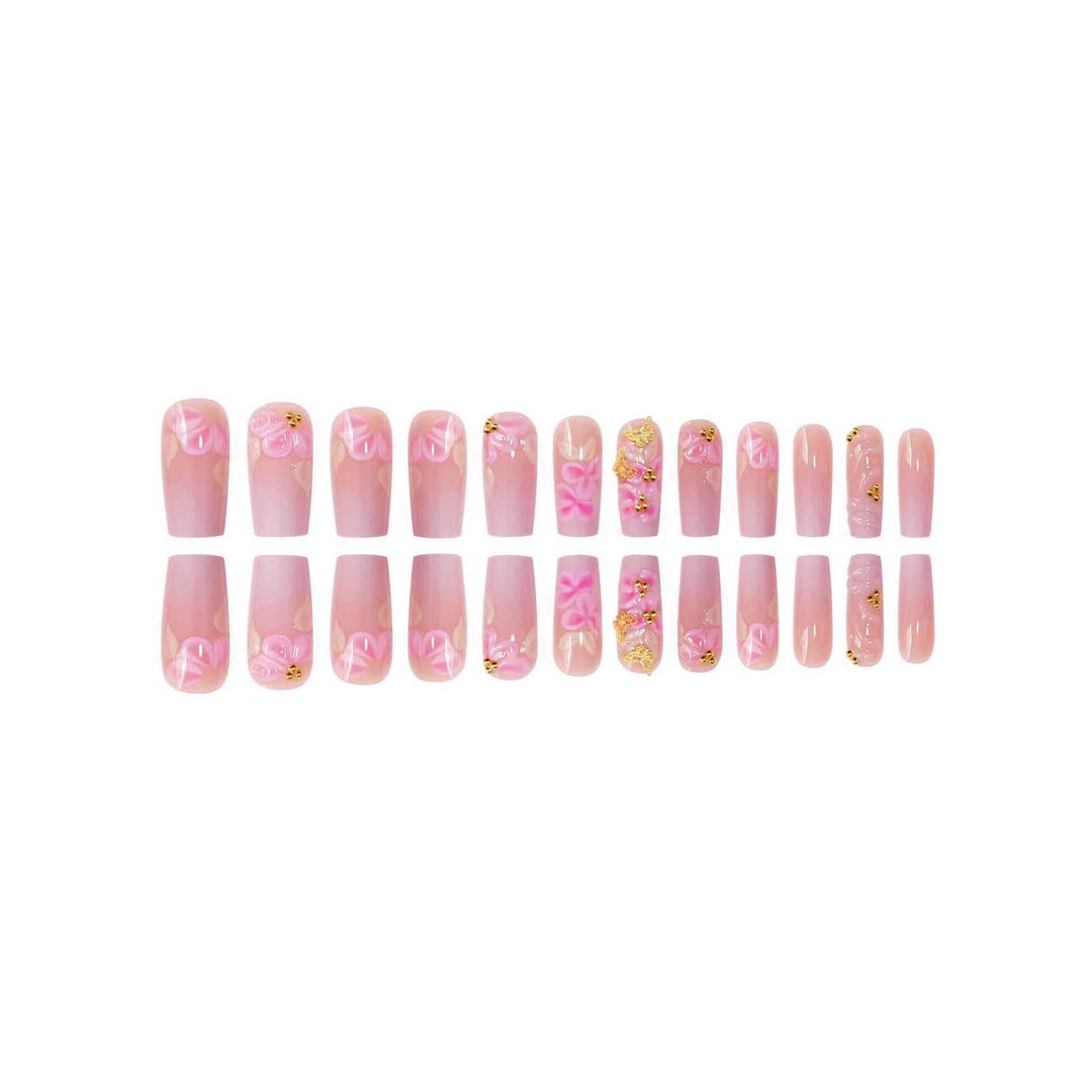 Premium dekorative florale Nagelverzierungen Karnz