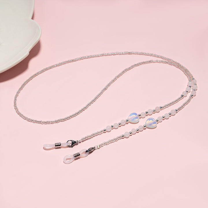 Elegante Perlen Brillen Kette Karnz