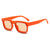 Damen modische quadratische Sonnenbrille mit kontrastierendem Rahmen Karnz