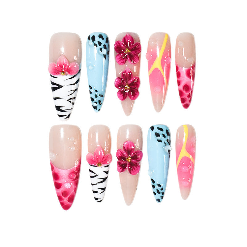 Künstlerisches Floral Nail Art Set Karnz