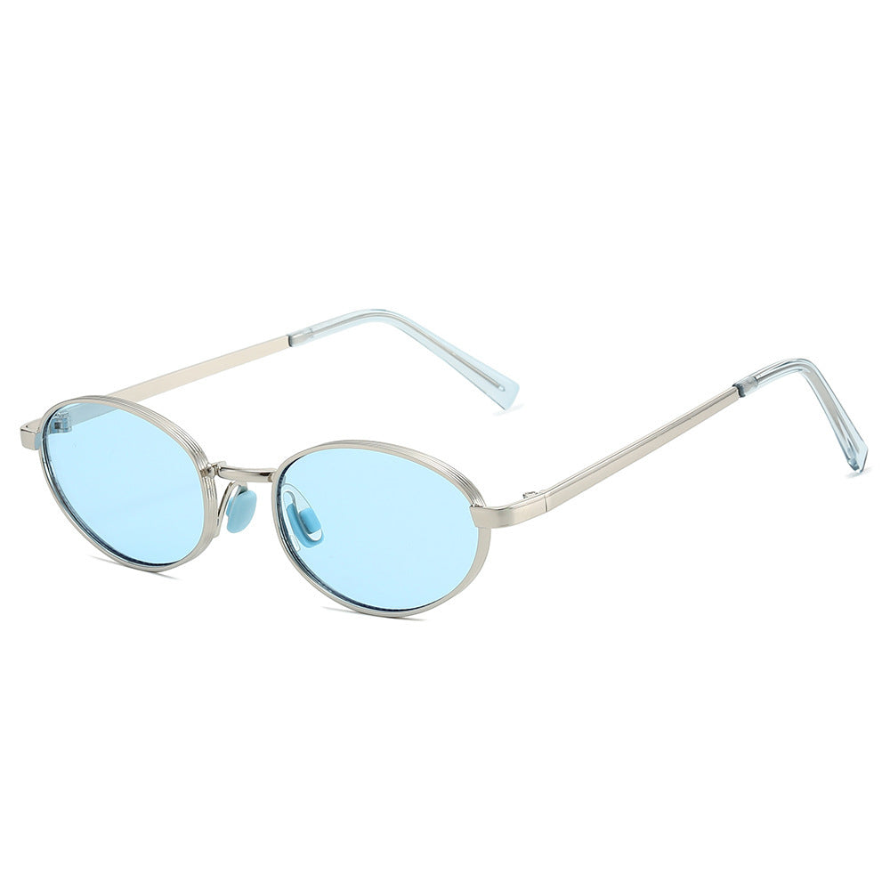 Moderne ovale Rahmen Sonnenbrille Karnz