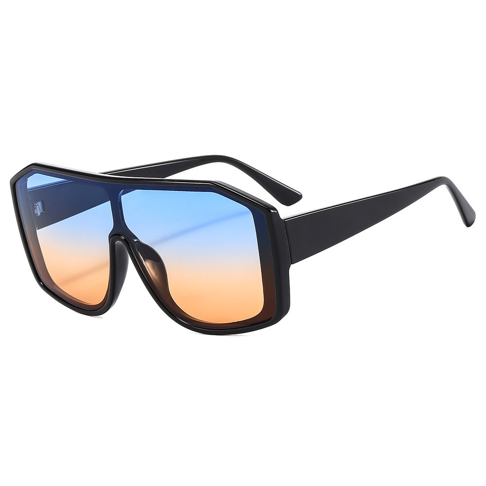 Damen Modische Oversized Sonnenbrille im extravaganten Animal-Print Design Karnz