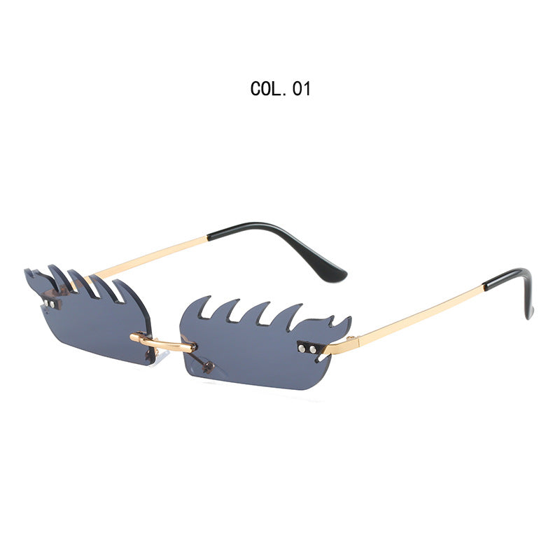 Edgy Artistic Shield Sonnenbrille