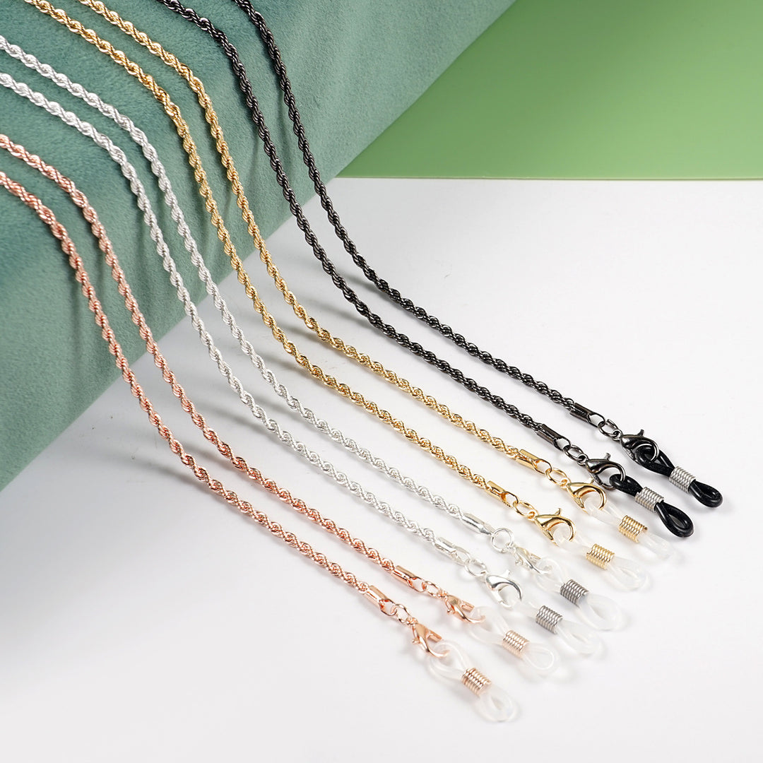 Gedrehte Kabel Brillenhalter Kette Karnz