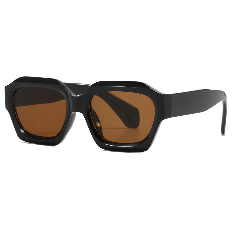 Damen modische geometrische Oversized-Sonnenbrille Karnz