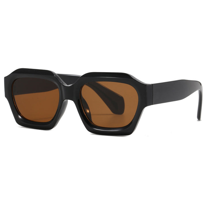 Damen modische geometrische Oversized-Sonnenbrille Karnz
