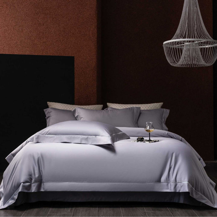 Ultra-weiches Satin Bettbezug- und Kissenbezug-Set