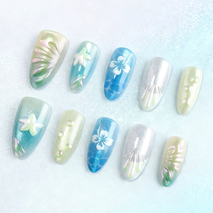 Künstlerische Gel-Nagelspitzen Karnz