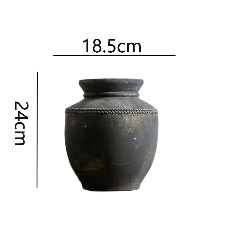 Handgefertigte Tonvase Karnz