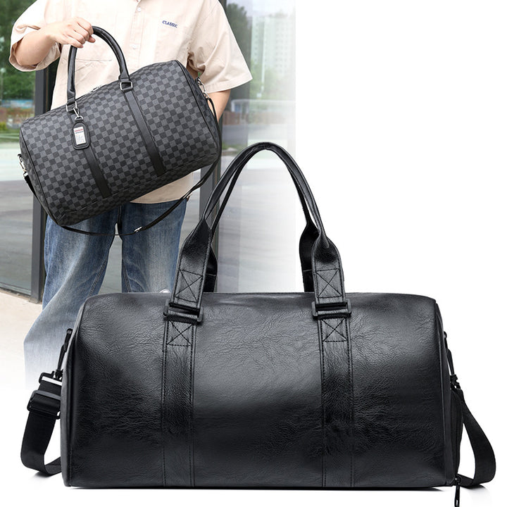 Stylische Schachbrett Reisetasche Karnz