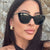 Damen elegante Cat-Eye Sonnenbrille mit hochwertigem Rahmen und UV-Schutz Karnz