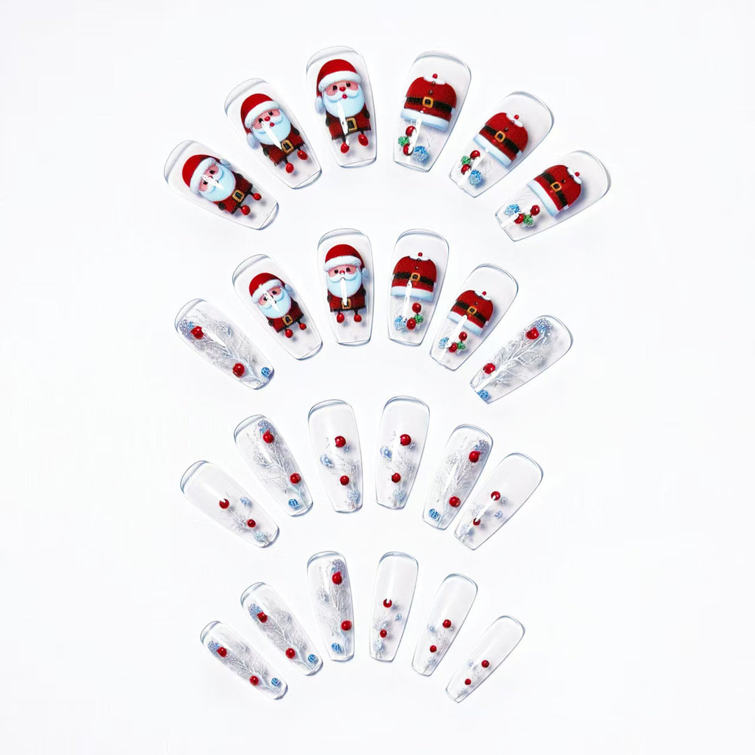 Kunstnägel Im Festlichen Weihnachtsdesign Karnz