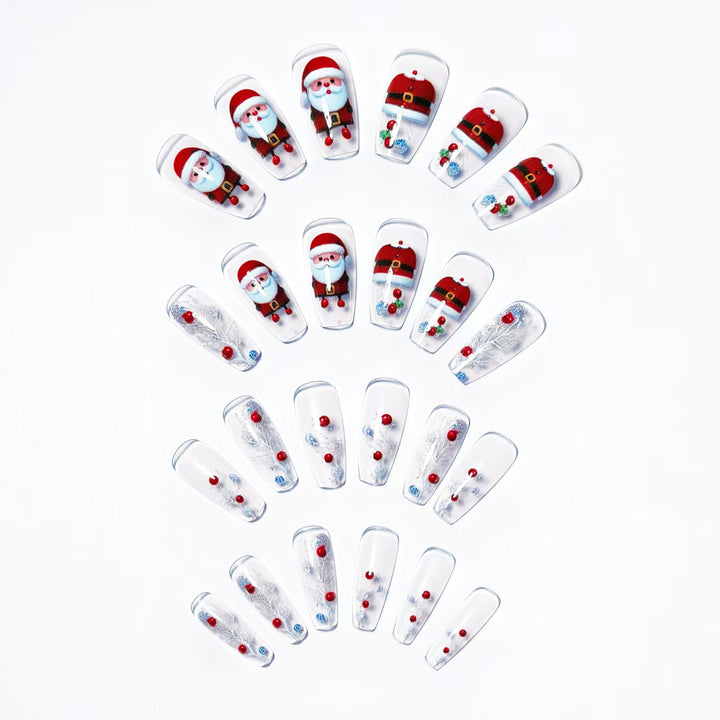 Kunstnägel Im Festlichen Weihnachtsdesign Karnz