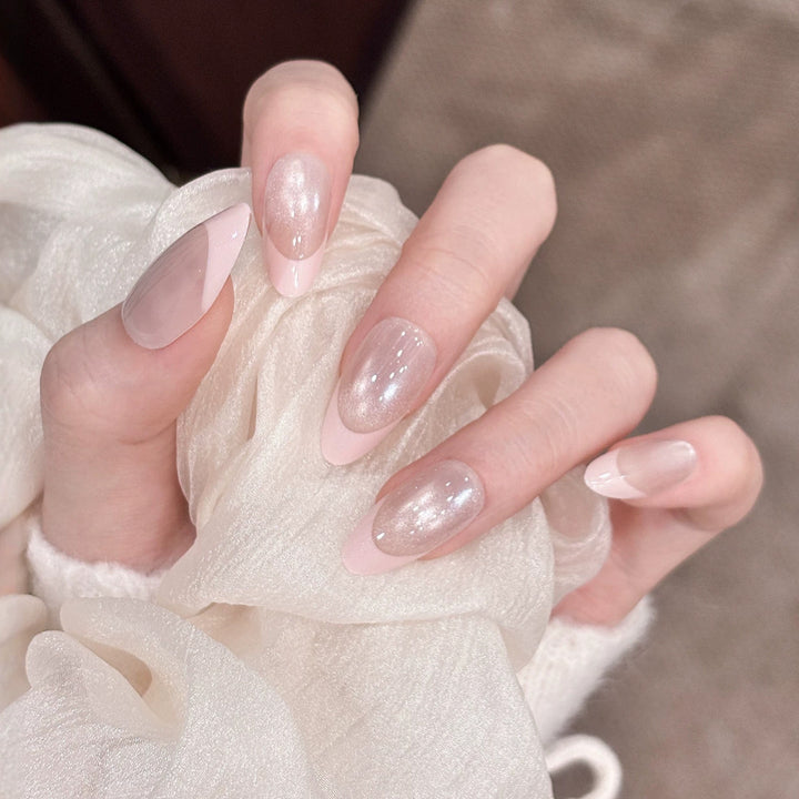Elegantes Französisches Spitzen-Nagelset