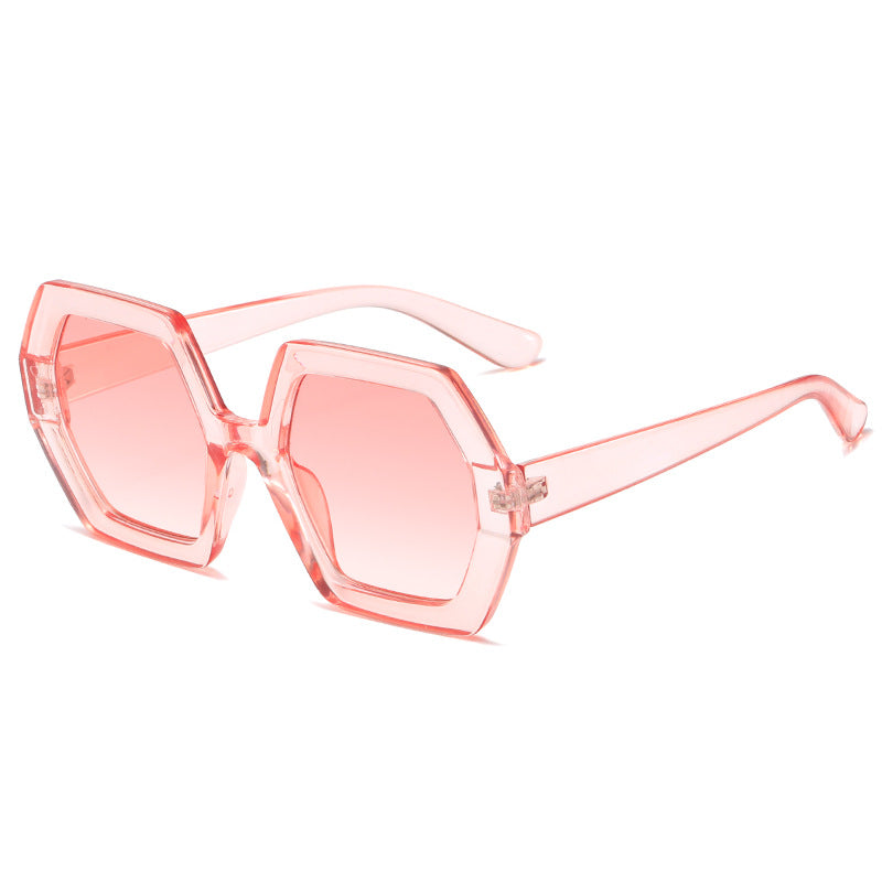 Damen hexagonale Sonnenbrille mit komfortablem Rahmen Karnz