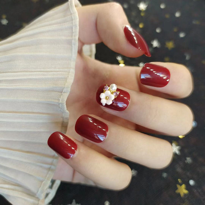 Elegantes glamouröses Press-On-Nägel-Set