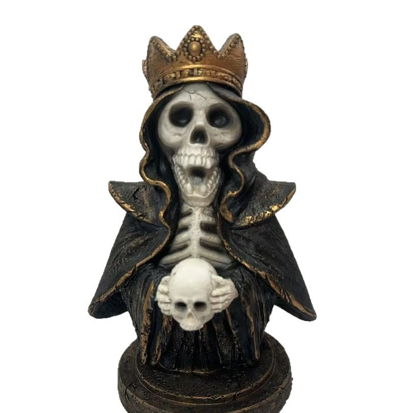 Dekorative Totenkopfstatue Karnz