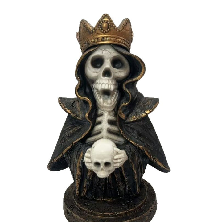 Dekorative Totenkopfstatue Karnz