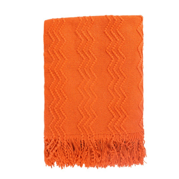Dekorative Strickwurfdecke