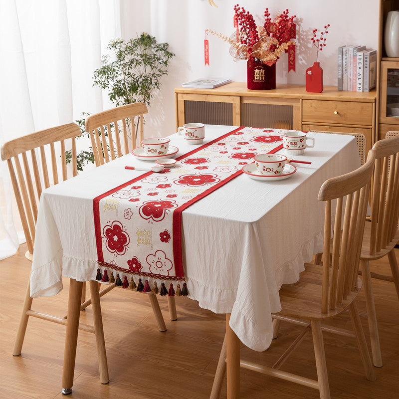 Florales Muster Dekorativer Tischläufer