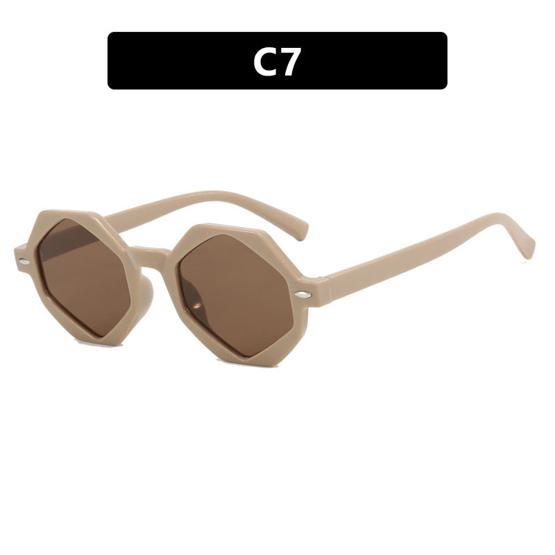 Damen trendige Sonnenbrille im modernen Achtkant-Design Karnz