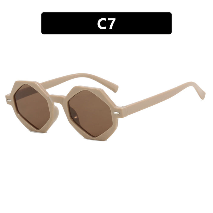 Damen trendige Sonnenbrille im modernen Achtkant-Design Karnz