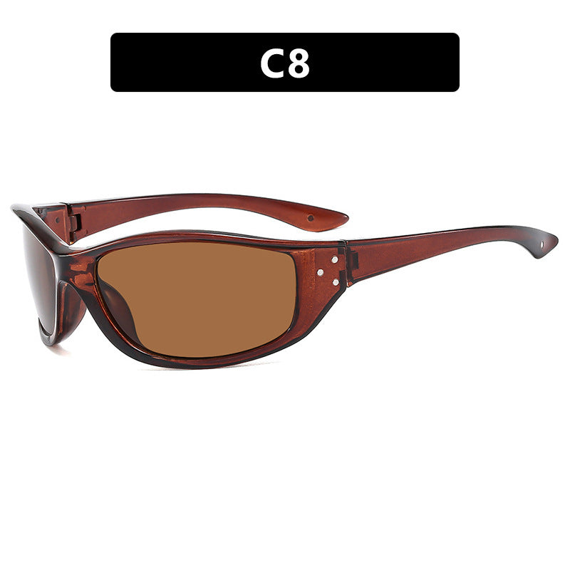 Damen Sportliche Sonnenbrille mit ergonomischem Rahmen und UV-Schutz Karnz