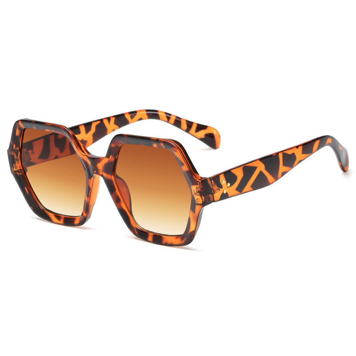 Damen geometrische Lesebrille im markanten Wabenrahmen-Design Karnz