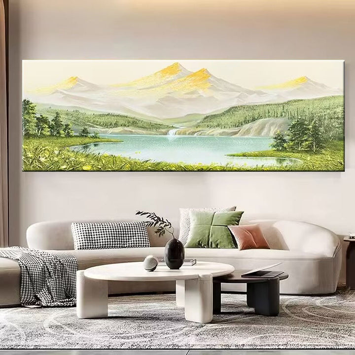 Großes Küsten Sonnenuntergang Leinwand Kunstwerk
