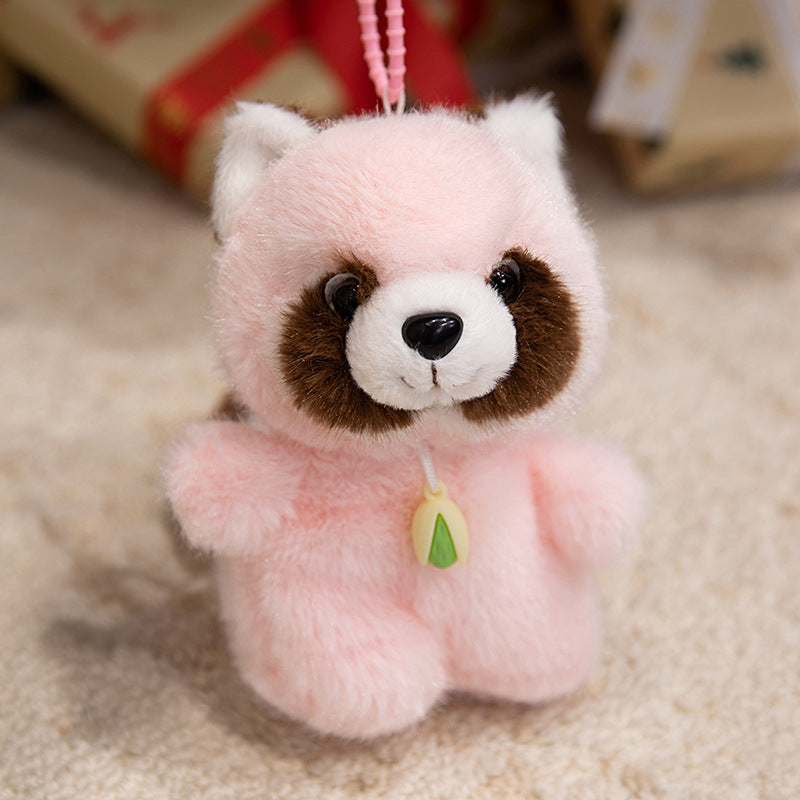 Plüsch Hund Tasche Charm Schlüsselanhänger mit weichem Faux-Fur Körper & Schlaufenriemen Karnz
