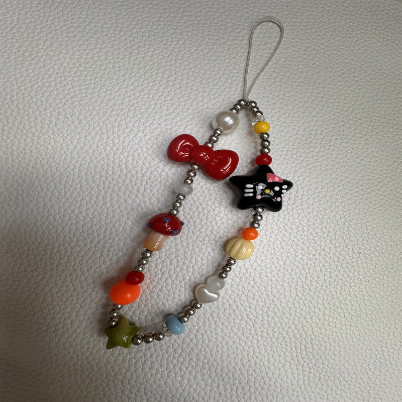 Verspielt Perlen Charme Brillenhalter Karnz