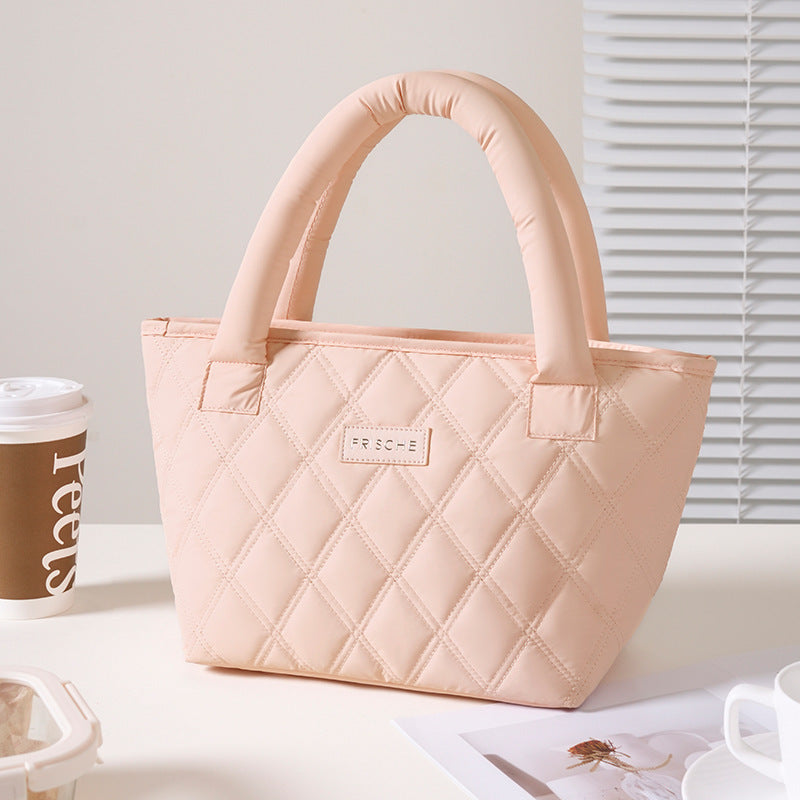 Isolierte gesteppte Lunch-Tasche