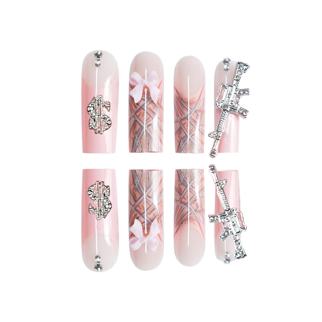 Glamorous 3D Dekorative Nagelkunst Erweiterungen Karnz