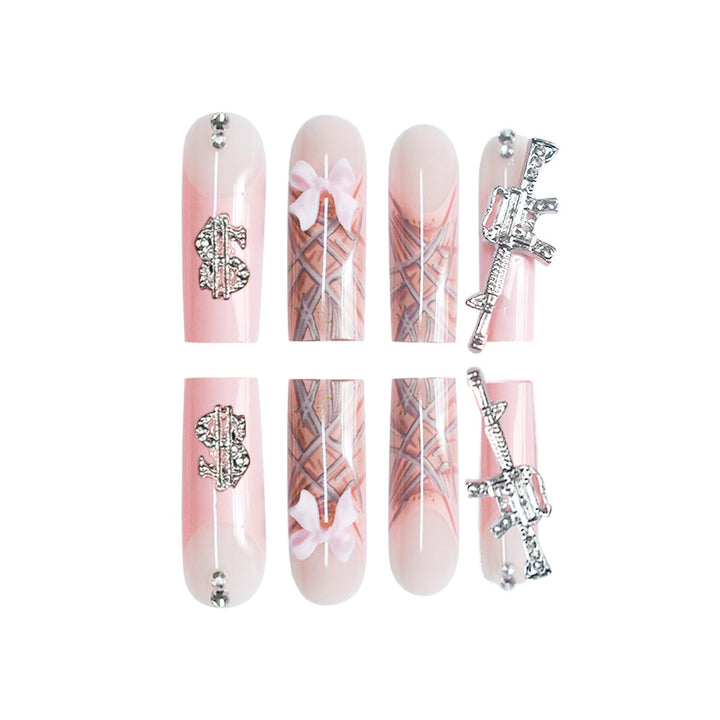 Glamorous 3D Dekorative Nagelkunst Erweiterungen Karnz