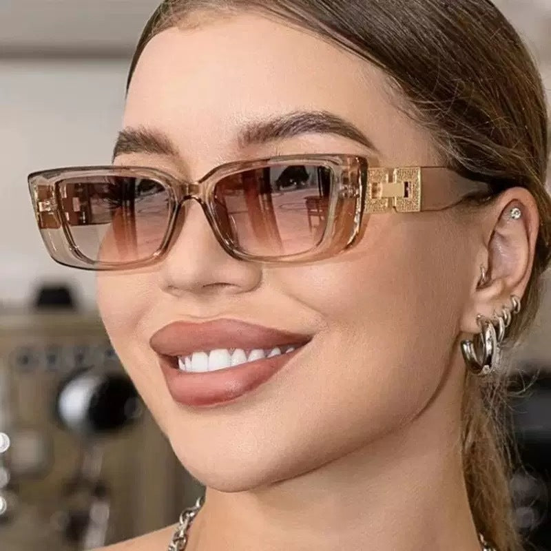 Bold Geometrischer Rahmen Sonnenbrille Karnz