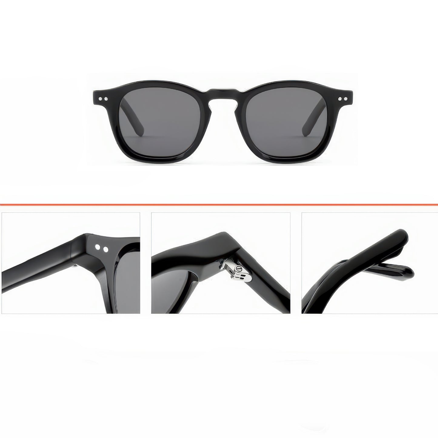 Damen modische Sonnenbrille im hochwertigen transparenten Design Karnz
