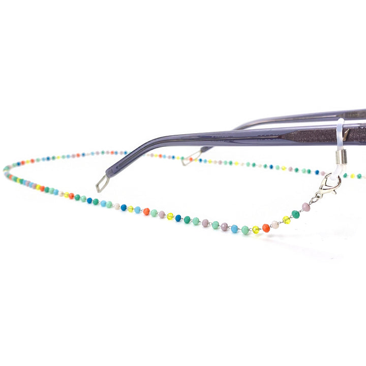 Farbige Perlenbrille Kette Karnz