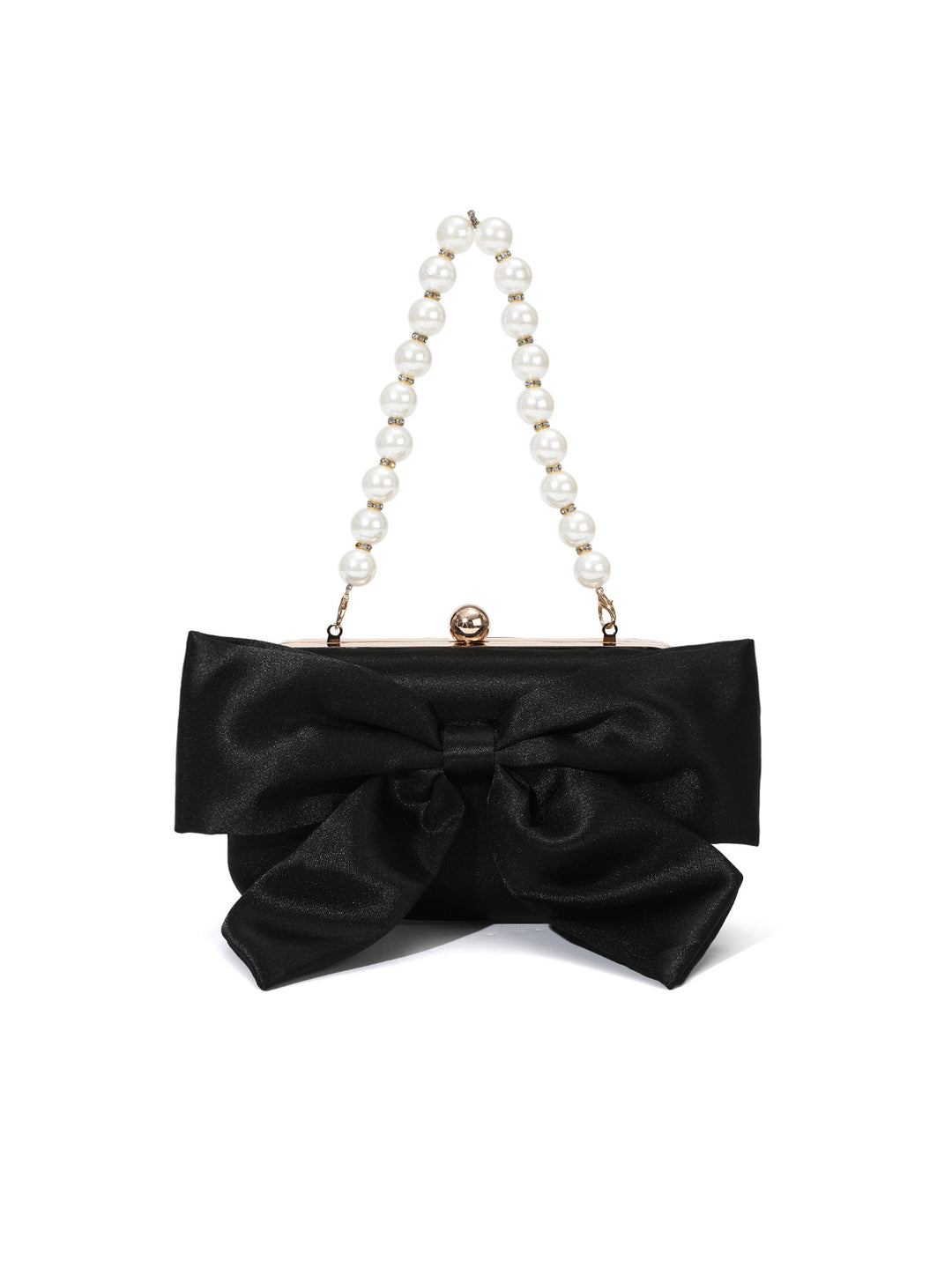 Elegante Satin Schleifen Schultertasche