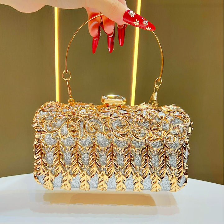 Verschnörkelte Vintage Abend-Clutch