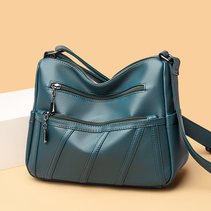 Elegante Schultertasche mit Reißverschlussdetails Karnz
